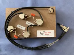 PREWIRED UPGRADE KIT FITS GIBSON EPIPHONE ES175 HOLLOW BODY ORANGE DROP CAPS