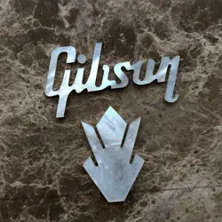 2.0 MM THICK GIBSON CROWN GUITAR LOGO INLAY AUSTRALIA DEEP SEA MOTHER OF PEAL