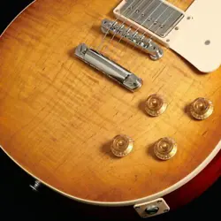 GIBSON ISHIBASHI EXCLUSIVE LES PAUL STANDARD 50S FIGURED TOP DIRTY LEMON BURST 3