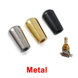 STRAIGHT SHORT 3-WAY TOGGLE SWITCH CAP METAL FOR GIBSON EPIPHONE LES PAUL GUITAR