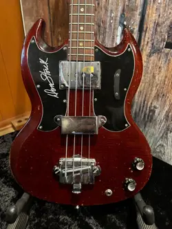 VINTAGE 1967 GIBSON EB-0 SHORT SCALE 4 STRING BASS - CHERRY - DON STORCK CUSTOM