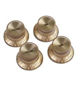 GIBSON GEAR PRMK-030 GOLD TOP HAT KNOBS - 4 PACK