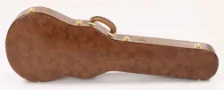 GIBSON LIFTON HISTORIC 5-LATCH HARD CASE FOR LES PAUL GUITAR - BROWN / PINK