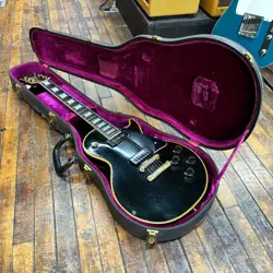 GIBSON LES PAUL CUSTOM LIMITED EDITION 1954 REISSUE 1972 EBONY W/ORIGINAL CASE