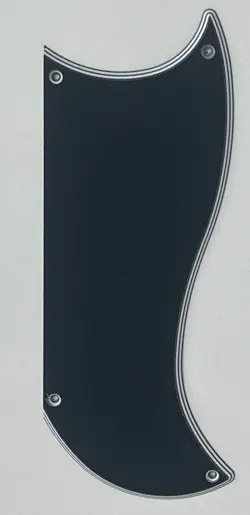 GUITAR PARTS GUITAR PICKGUARD FOR GIBSON SG CUSTOM 3 PICKUP STYLE 5 PLY BLACK