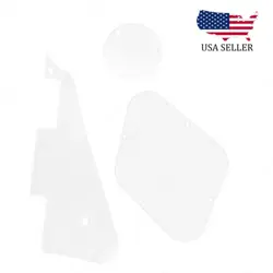 LP PICKGUARD BACK PLATE SWITCH CAVITY COVERS FOR GIBSON LES PAUL WHITE 1 PLY