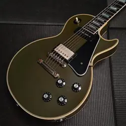 GIBSON CUSTOM SHOP MURPHY LAB 1968 LES PAUL CUSTOM ULTRA LIGHT AGED OLIVE DRAB