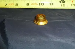 1 VINTAGE 1950S GIBSON GOLD TOP HAT - BONNET KNOBS  -  ITEM KG