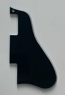 FOR GIBSON ES-335 STYLE GUITAR PICKGUARD SHORT 5 PLY BLACK