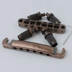 GUITAR TUNE-O-MATIC BRIDGE&TAILPIECE IN BRONZE FIT EPIPHONE,GIBSON LES PAUL SG