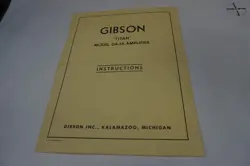 VINTAGE GIBSON MODEL GA-14 TITAN AMPLIFIER SCHEMATIC
