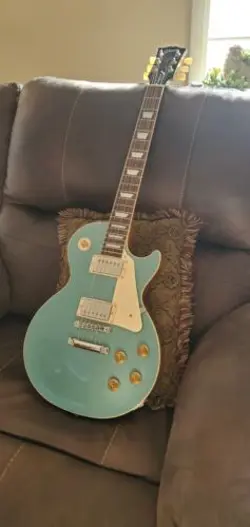 GIBSON LES PAUL LP 60S STANDARD PLAIN TOP ELECTRIC GUITAR IVERNESS GREEN W/ CASE