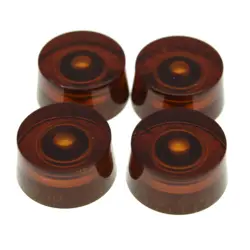 GUITAR SPEED DIAL KNOBS 24 FINE SPLINE CONTROL KNOBS FOR GIBSON LES PAUL AMBER
