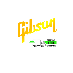 2-PACK GIBSON HEADSTOCK WATERSLIDE DECAL FOR GUITARS SOLID GOLD NEW REPRODUCTION