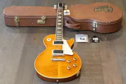 1992 GIBSON LES PAUL CLASSIC PLUS ELECTRIC GUITAR AMBER FLAMETOP   OHSC