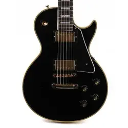 GIBSON CUSTOM SHOP 1968 LES PAUL CUSTOM EBONY MURPHY LAB ULTRA LIGHT AGED 2024
