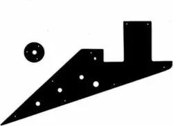 WD CUSTOM PICKGUARD FOR GIBSON 1958-1959 AND 1962-1963 FLYING V KORINA #03R B...