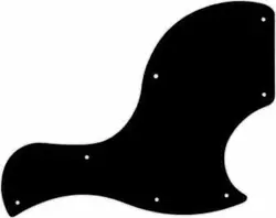 WD CUSTOM PICKGUARD FOR GIBSON 2018 SG JUNIOR #03R BLACK/RED/BLACK