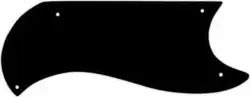 WD CUSTOM PICKGUARD FOR GIBSON 1961-1963 HALF FACE SG CUSTOM #03R BLACK/RED/B...