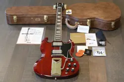 GIBSON CS 60TH ANNIVERSARY 1961 LES PAUL SG STANDARD REISSUE CHERRY   COA OHSC
