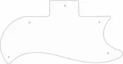 WD CUSTOM PICKGUARD FOR GIBSON 1961-1970 HALF FACE SG #04R WHITE/RED/WHITE