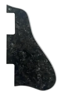 CUSTOM FOR GIBSON ES-335 GUITAR PICKGUARD SCRATCH PLATE SHORT,4 PLY BLACK PEARL