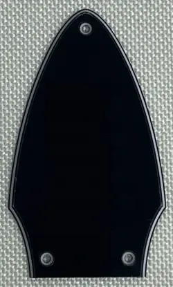 BLACK 3-PLY FOR FIT GIBSON FLYING V TRUSS ROD COVER BLANK GUITAR PICKGUARD