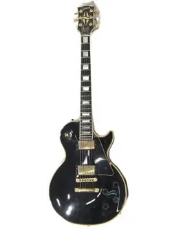 ELECTRIC GUITAR GIBSON LES PAUL CUSTOM 1998 BLACK WITH GIG BAG