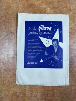 VINTAGE GIBSON STRING ENVELOPE GEORGE BARNES