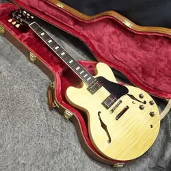 ELECTRIC GUITAR GIBSON ES-335 NATURAL BLOCK INLAY WITH HARD CASE