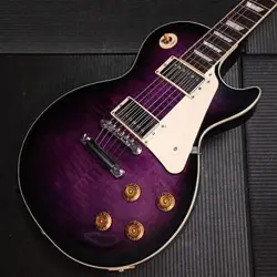 GIBSON CUSTOM SHOP EXCLUSIVE LES PAUL STANDARD 50S FIGURED DARK PURPLE BURST