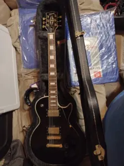 GIBSON LES PAUL CUSTOM REPLICA UPGRADE BLACK BEAUTY