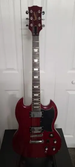 GIBSON BALDWIN SG WINE RED, SOUNDS GREAT AND WORKS AS IT SHOULD. FRESH SETUP
