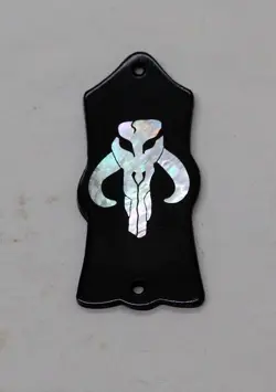 TRUSS ROD COVER WITH MANDALORIAN INLAY 02 WILL FIT GIBSON