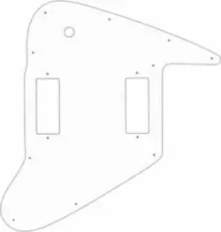 WD CUSTOM PICKGUARD FOR GIBSON 1965-2018 NON-REVERSE FIREBIRD #04R WHITE/RED/...