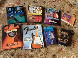 VINTAGE GUITAR BOOK LOT FENDER GRETSCH RICKENBACKER GIBSON ETC. NOS FREE SHIP