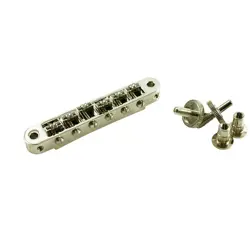 TONEPROS STANDARD TUNE-O-MATIC BRIDGE W/ SMALL POSTS ROLLER SADDLES FITS GIBSON