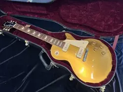 GIBSON CUSTOM SHOP 1954 LES PAUL REISSUE GOLD TOP 2010 USED ELECTRIC GUITAR