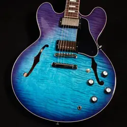 GIBSON EXCLUSIVE ES-335 FIGURED BLUEBERRY BURST S N:222040257
