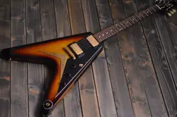 GIBSON CUSTOM SHOP 1958 KORINA FLYING V SUNBURST GOLD HARDWARE USA E.GUITAR