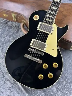 GIBSON CUSTOM SHOP 1957 LES PAUL STANDARD W/1959 NECK ALL EBONY VOS #GG58C