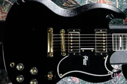 GIBSON CUSTOM SHOP SG CUSTOM 2-PICKUP W/ EBONY GLOSS 2020 #GGH0F