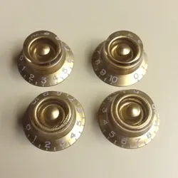 GIBSON ACCESSORIES TOP HAT KNOBS - VINTAGE GOLD (4-PACK)