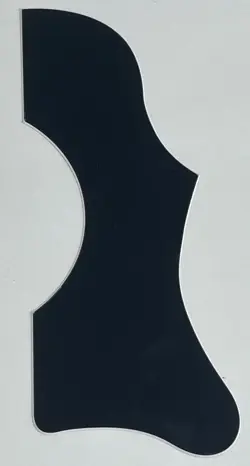 FOR GIBSON J45 & J50 ACOUSTIC GUITAR SELF-ADHESIVE PICKGUARD 2 PLY BLACK