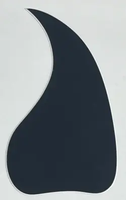 ACOUSTIC GUITAR PICKGUARD SELF ADHESIVE SHEET FOR GIBSON J45 STYLE,2 PLY BLACK