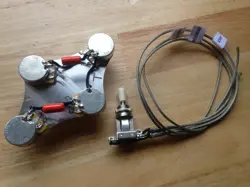 50'S LES PAUL WIRING GIBSON 500K CTS SHORT SHAFT POTS .047  SWITCHCRAFT TOGGLE