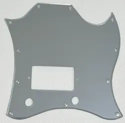 FOR GIBSON SG STANDARD SINGLE HUMBUCKER GUITAR PICKGUARD 1 PLY SILVER MIRROR