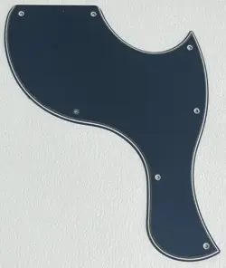 NEW FOR GIBSON LES PAUL SG JUNIOR STYLE GUITAR PICKGUARD,3 PLY BLACK