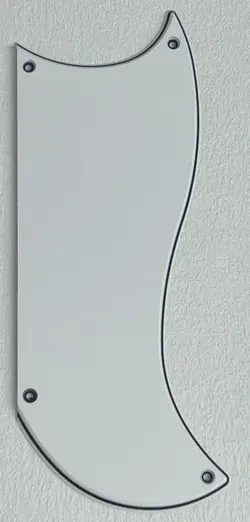 NEW FOR GIBSON SG CUSTOM 3 PICKUP STYLE GUITAR PICKGUARD,3 PLY WHITE
