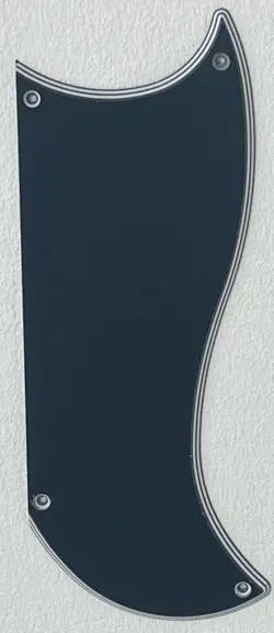 NEW FOR GIBSON SG CUSTOM 3 PICKUP STYLE GUITAR PICKGUARD,5 PLY BLACK